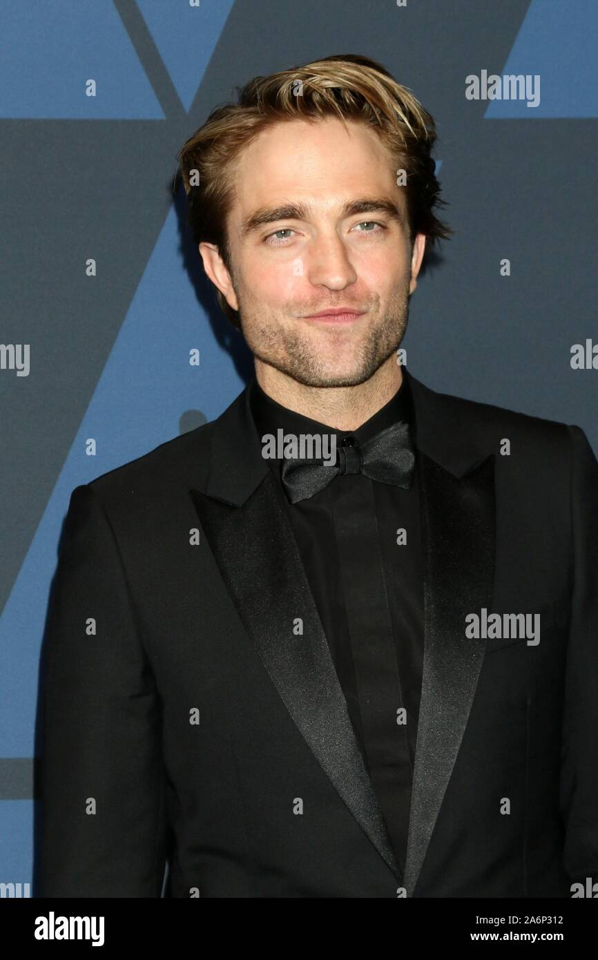 Los Angeles, Stati Uniti d'America. 27 ott 2019. Robert Pattinson all'arrivo dell Accademia undicesima edizione governatori Awards 2019, Dolby Theatre a Hollywood e Highland Center, Los Angeles, CA 27 ottobre 2019. Credito: Everett Collection Inc/Alamy Live News Foto Stock