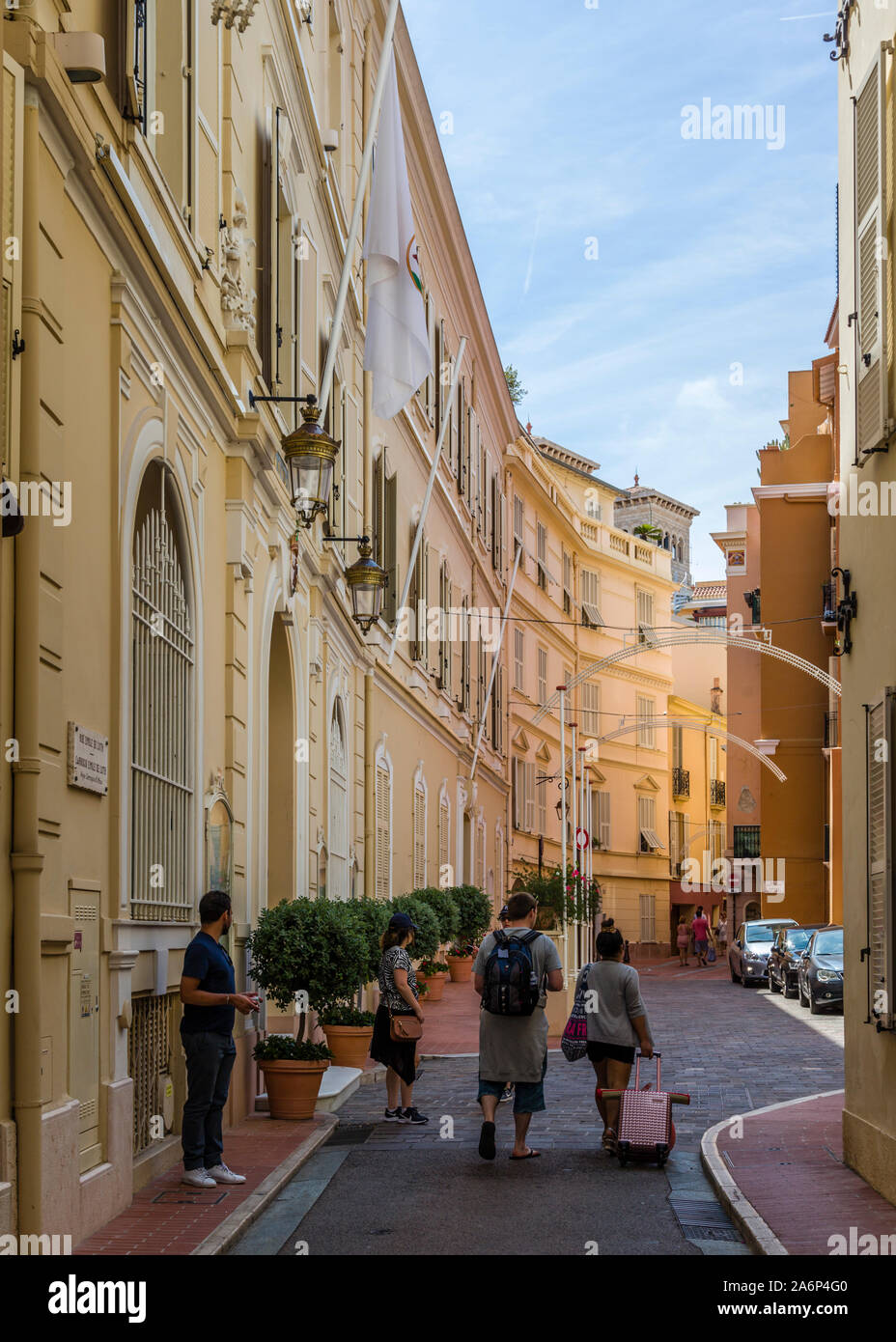 Rue Emile de Loth, la città di Monaco, Monaco Foto Stock