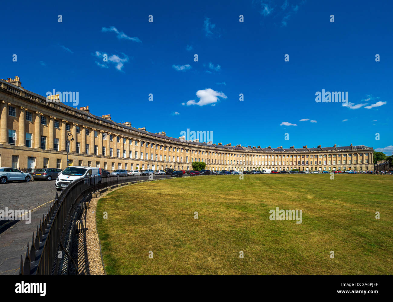 Royal Crescent, Bath, Regno Unito. Foto Stock