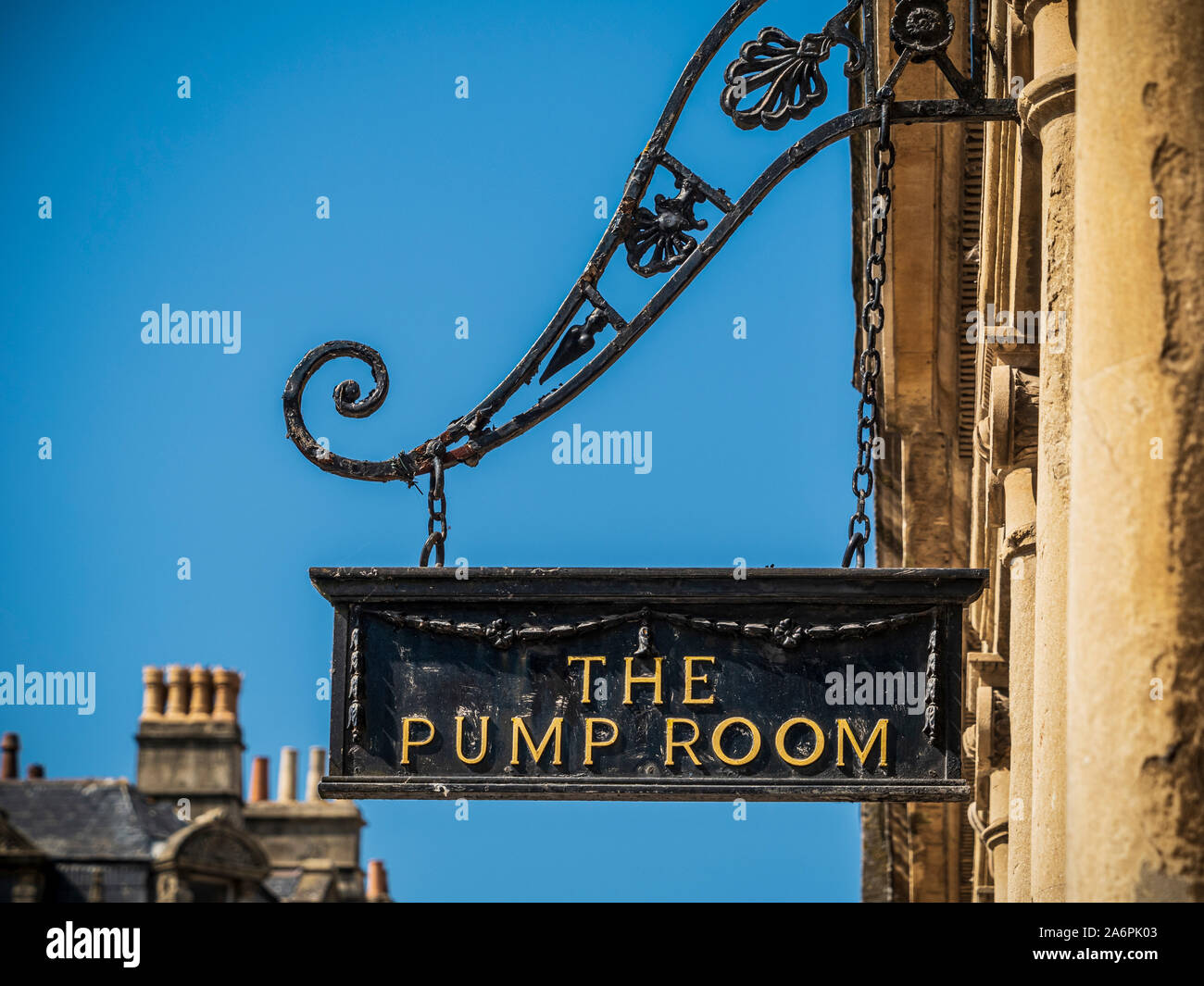 La camera della pompa, Bagni Romani, bagno, Somerset, Regno Unito. Foto Stock