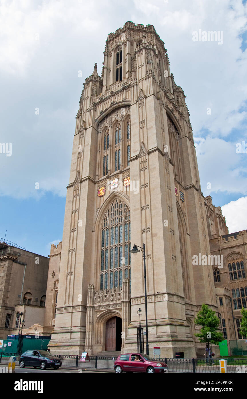 Wills Memorial Building. Università di Bristol. Inghilterra Foto Stock