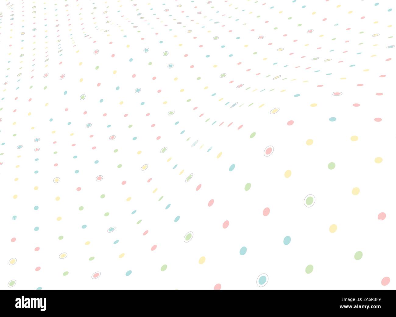 Abstract polka dot flyer mesh colorata dal design minimale di decorazione dello sfondo. Utilizzare per creare poster, d'arte e progettazione del modello. illustrazione eps vettoriali10 Illustrazione Vettoriale