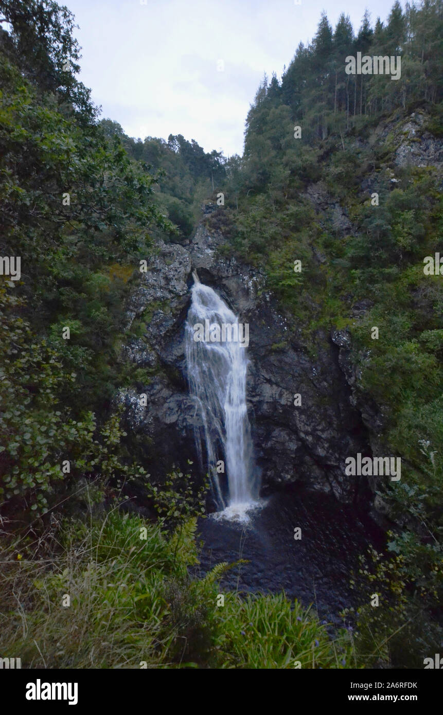 Le Cascate di Foyers vicino a Loch Ness Scotland Regno Unito Foto Stock