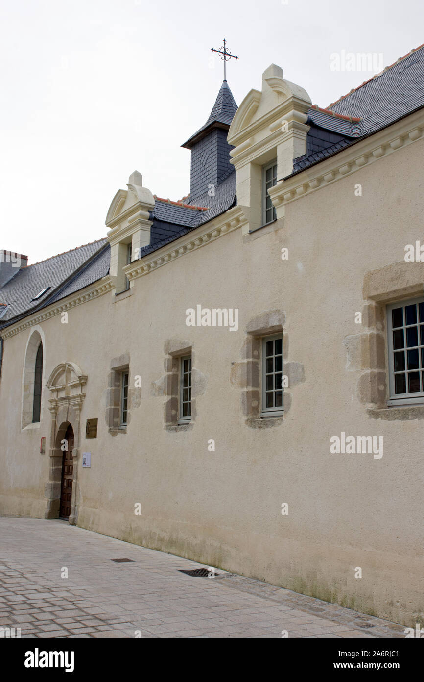 Xvii secolo ospedale Le Croisic, Brittany Foto Stock