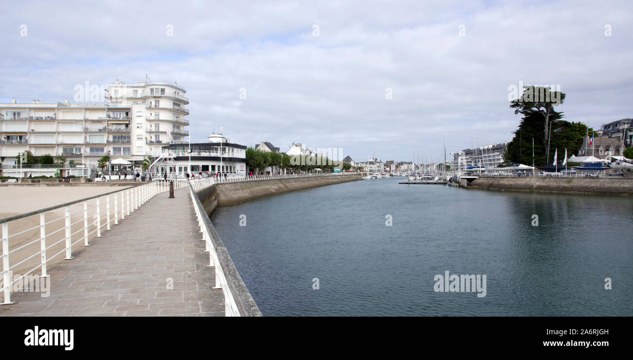 Grand Etier du Pouliguen, bocca di porto Foto Stock