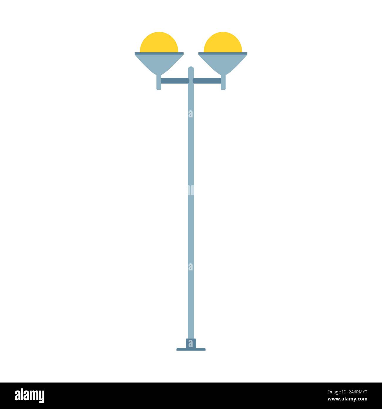 Strada luce icona vettore isolato design bianco. Lampada Lanterna la silhouette della città URBAN. Classic Vintage piana esterna post Illustrazione Vettoriale