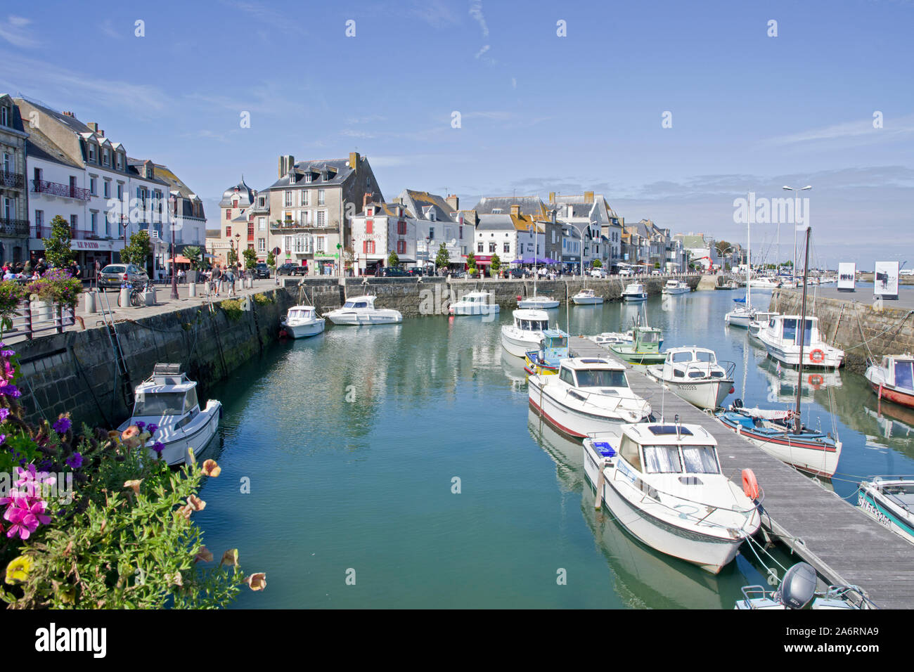 Le Croisic Harbour, Brittany Foto Stock