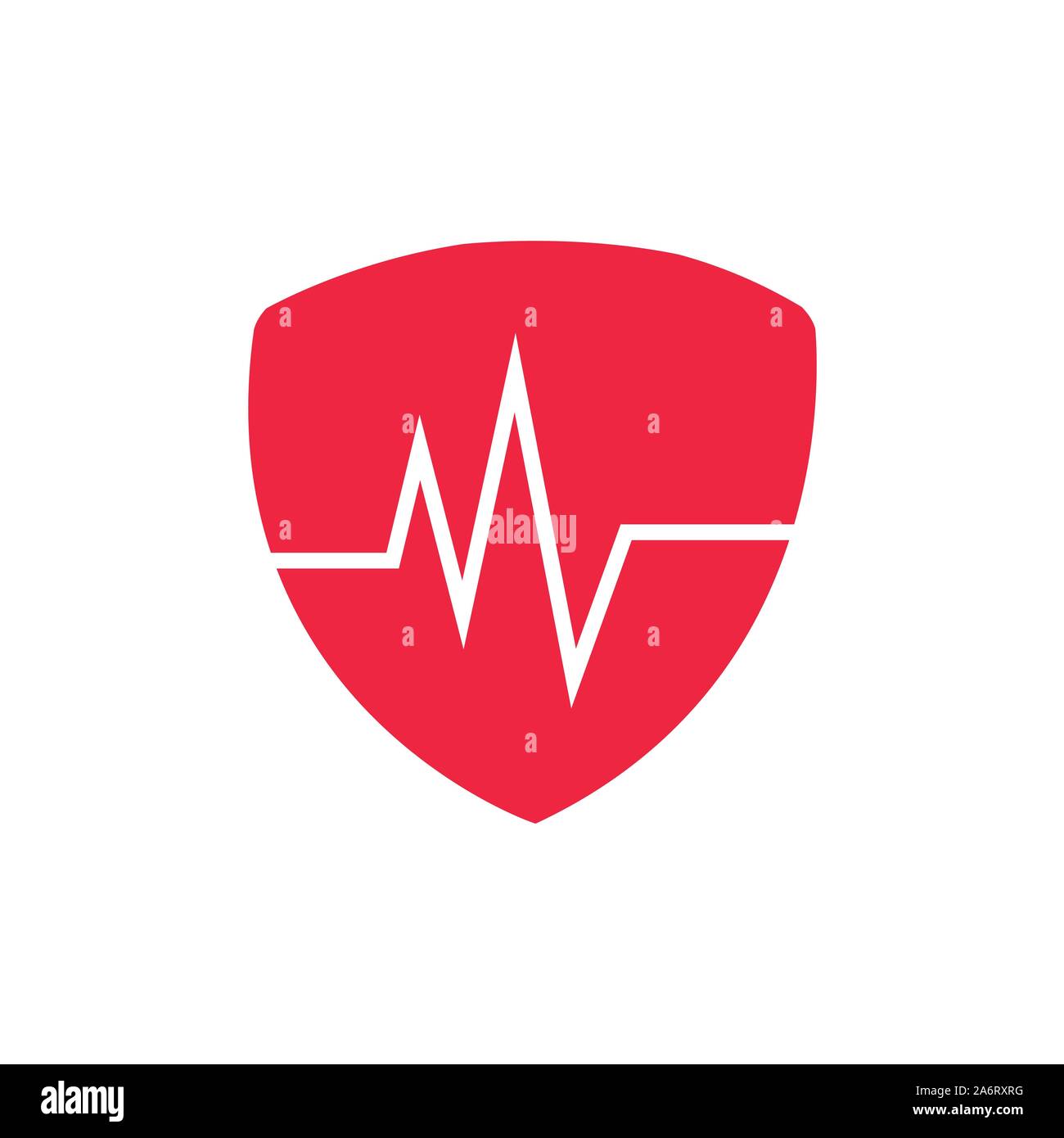 Cure mediche logo. Colore blu e rosso. Abstract healthcare icona - vettore Illustrazione Vettoriale