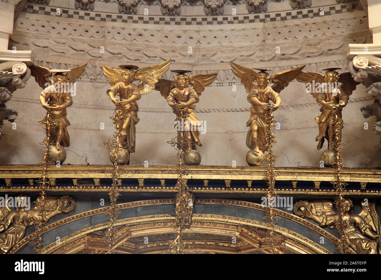 Croazia, Split, Cattedrale, interna Foto Stock