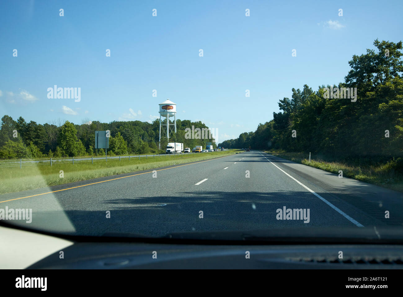 La guida lungo la I-65 passato scottsburg indiana USA Foto Stock