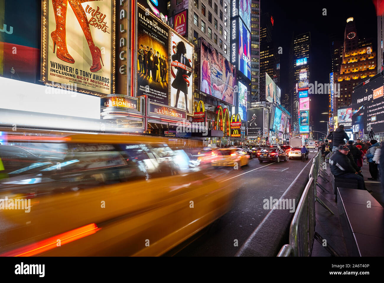 Times Square di New York City, Stati Uniti d'America Foto Stock