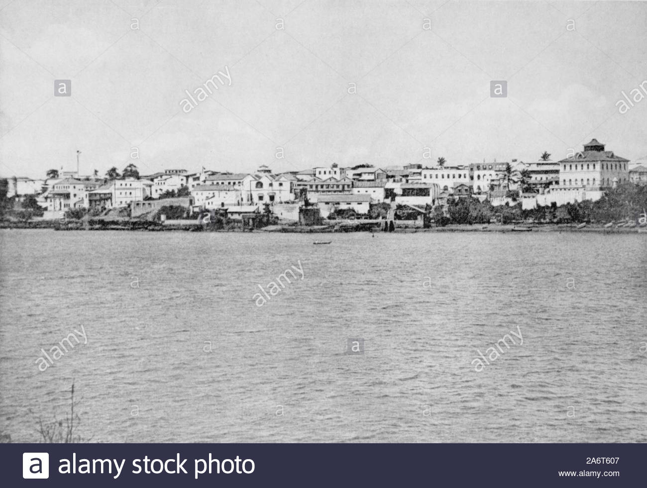 WW1 Zanzibar Africa Orientale, vintage fotografia dal 1914 Foto Stock