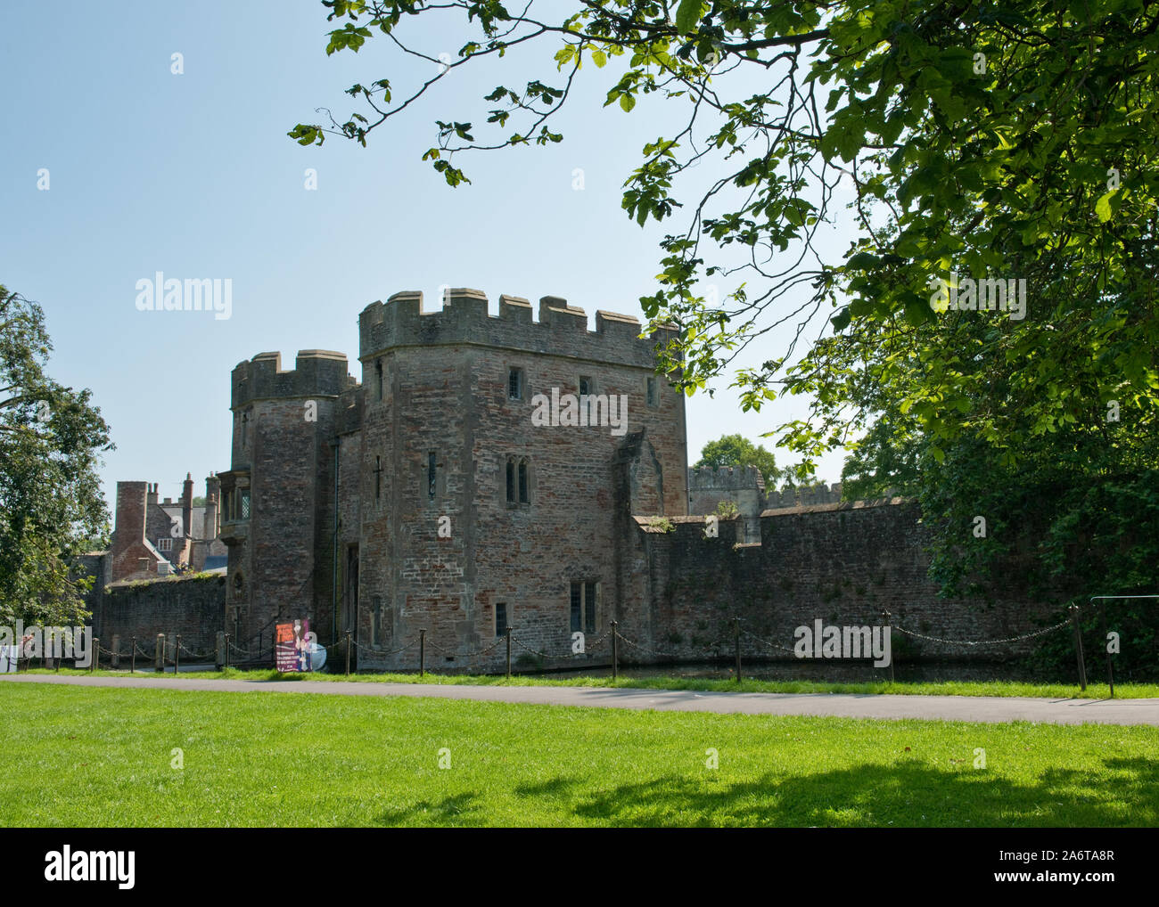 Gatehouse del Palazzo Vescovile. Pozzetti, Somerset, Inghilterra Foto Stock