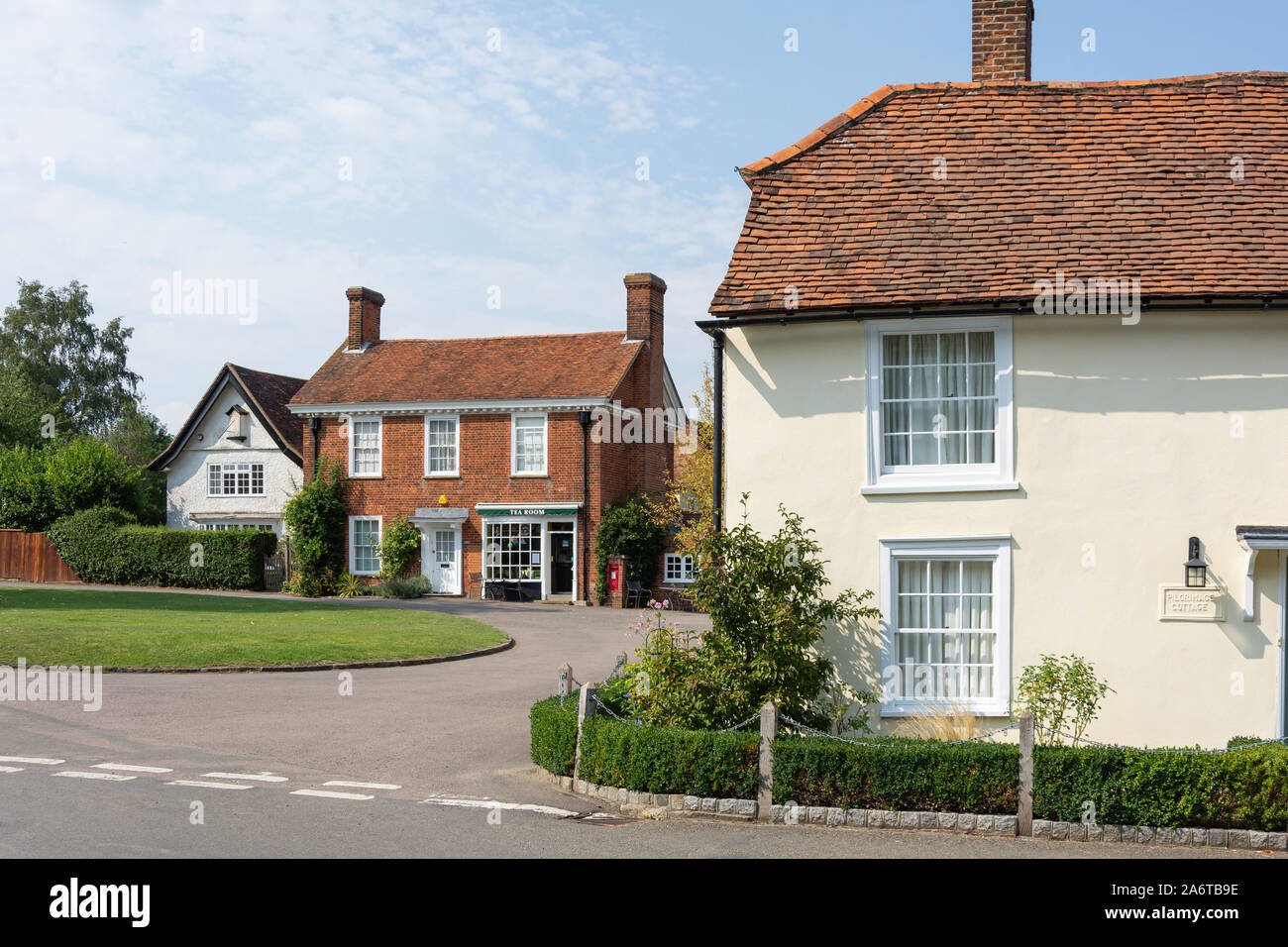 Sala da tè sul verde, Westmill, Hertfordshire, England, Regno Unito Foto Stock