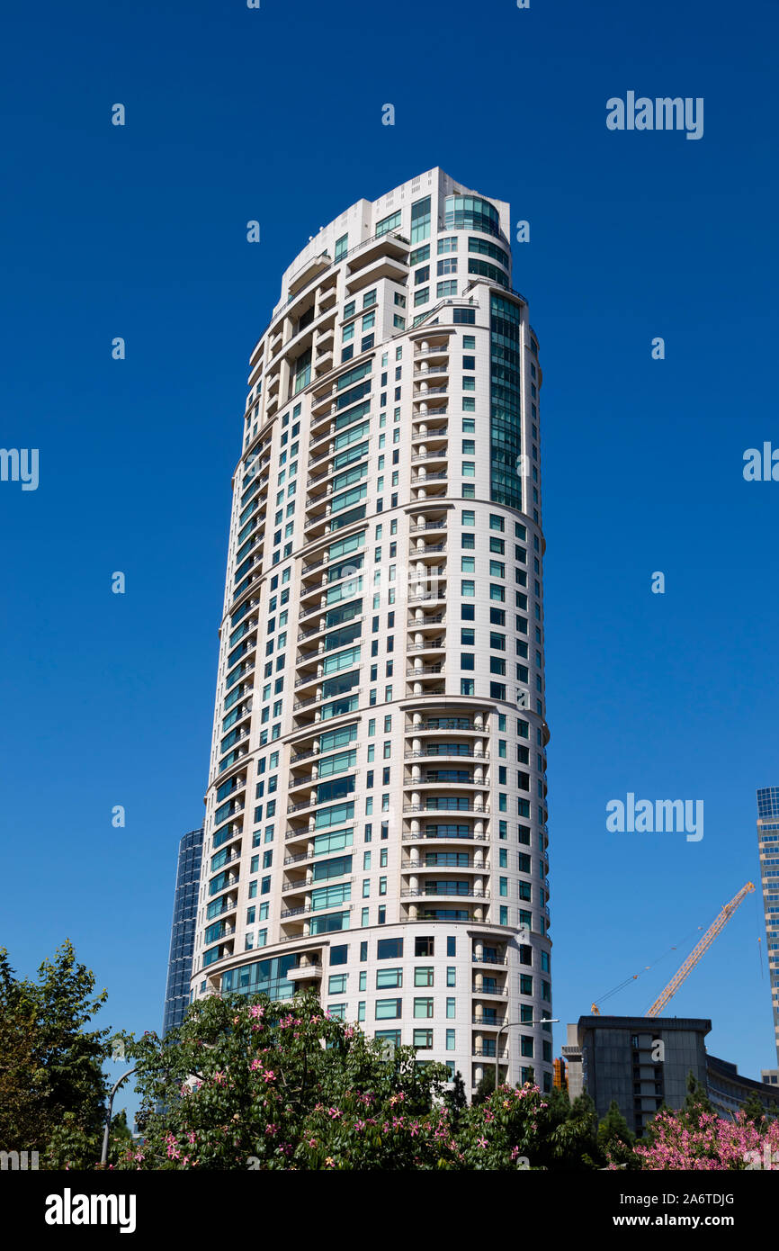 Il più alto edificio in LA, il Secolo edificio condominiale, 1 West Century Drive, Los Angeles, California, Stati Uniti d'America Foto Stock