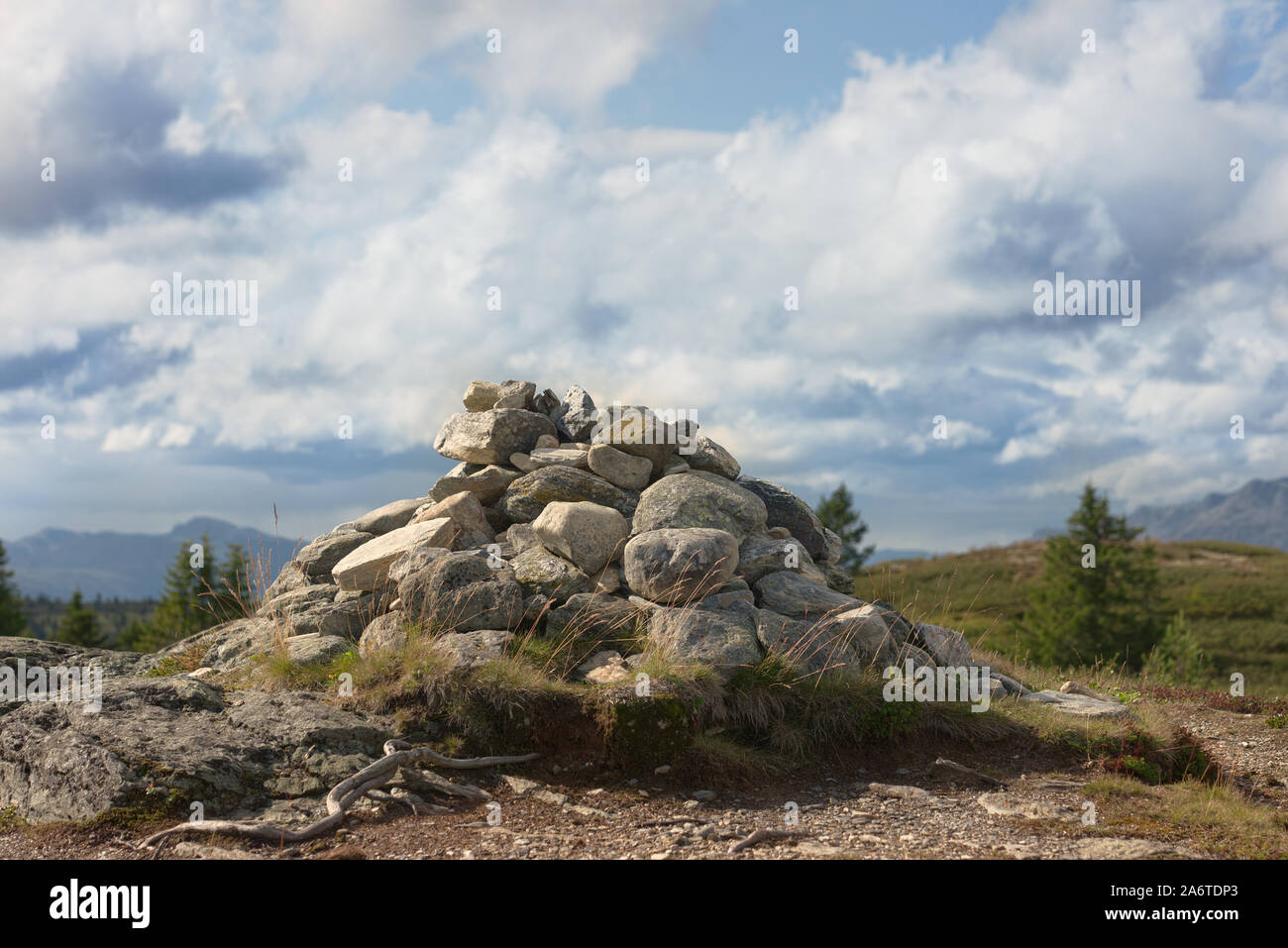 Cairn da Gol montagne, Norvegia Foto Stock