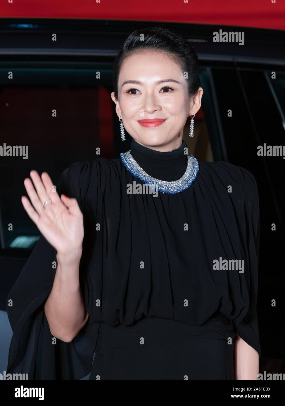 Attrice cinese Zhang Ziyi arriva alla cerimonia di apertura del Tokyo International Film Festival 2019. Foto Stock