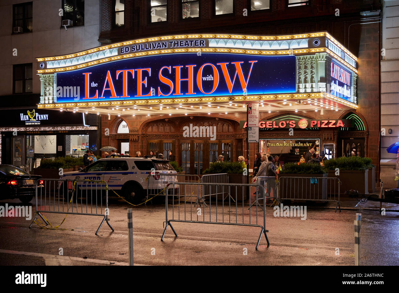 Stephen Colbert, Late Show, Ed Sullivan Theater di New York City, Stati Uniti d'America Foto Stock
