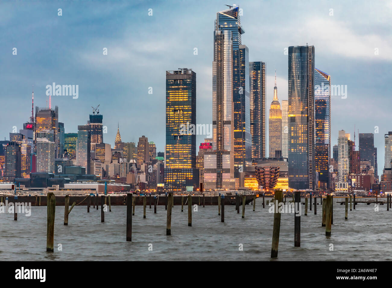Cantieri di Hudson New York skyline della città Foto Stock