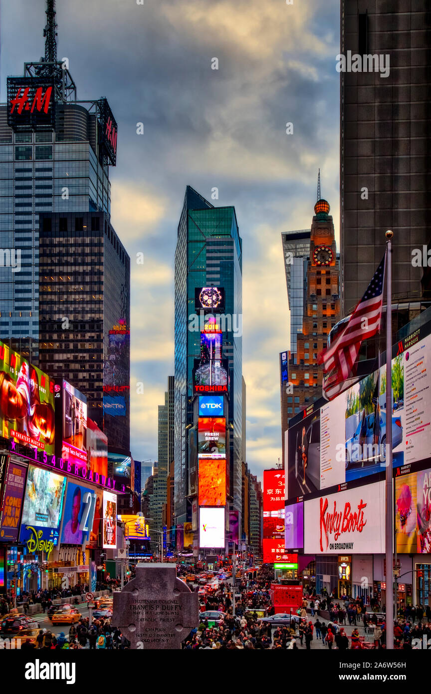New York Times Square Foto Stock