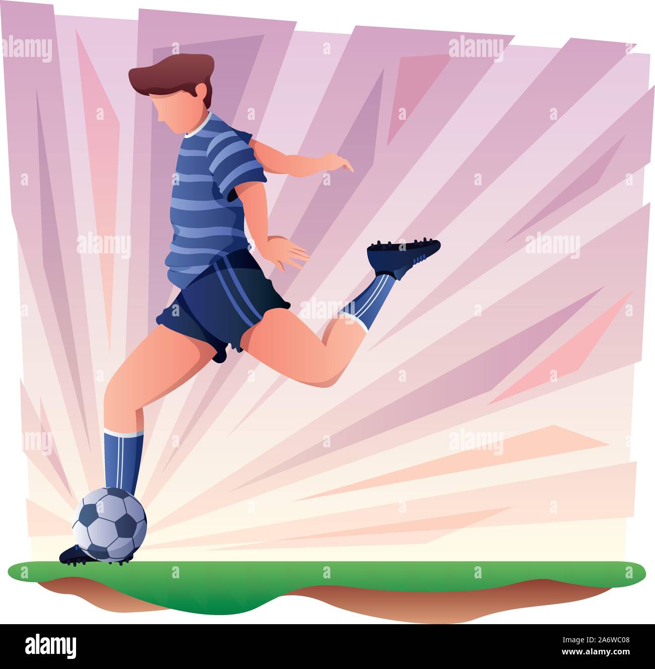 Giocatore di football simbolo Illustrazione Vettoriale Giocatore di football simbolo Illustrazione Vettoriale