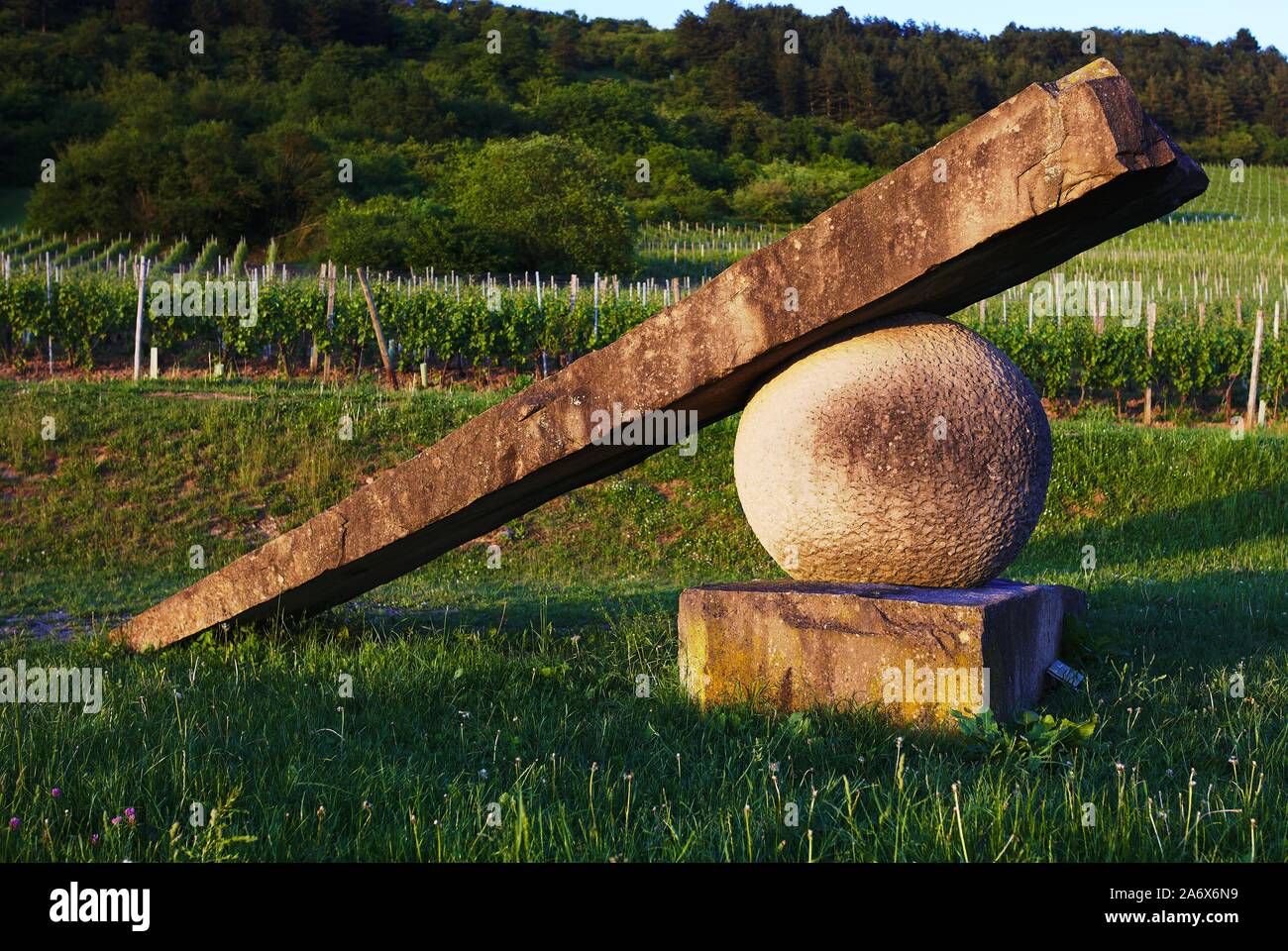 Knie mit Gelenk (ginocchio con joint), Nittel, Germania Foto Stock