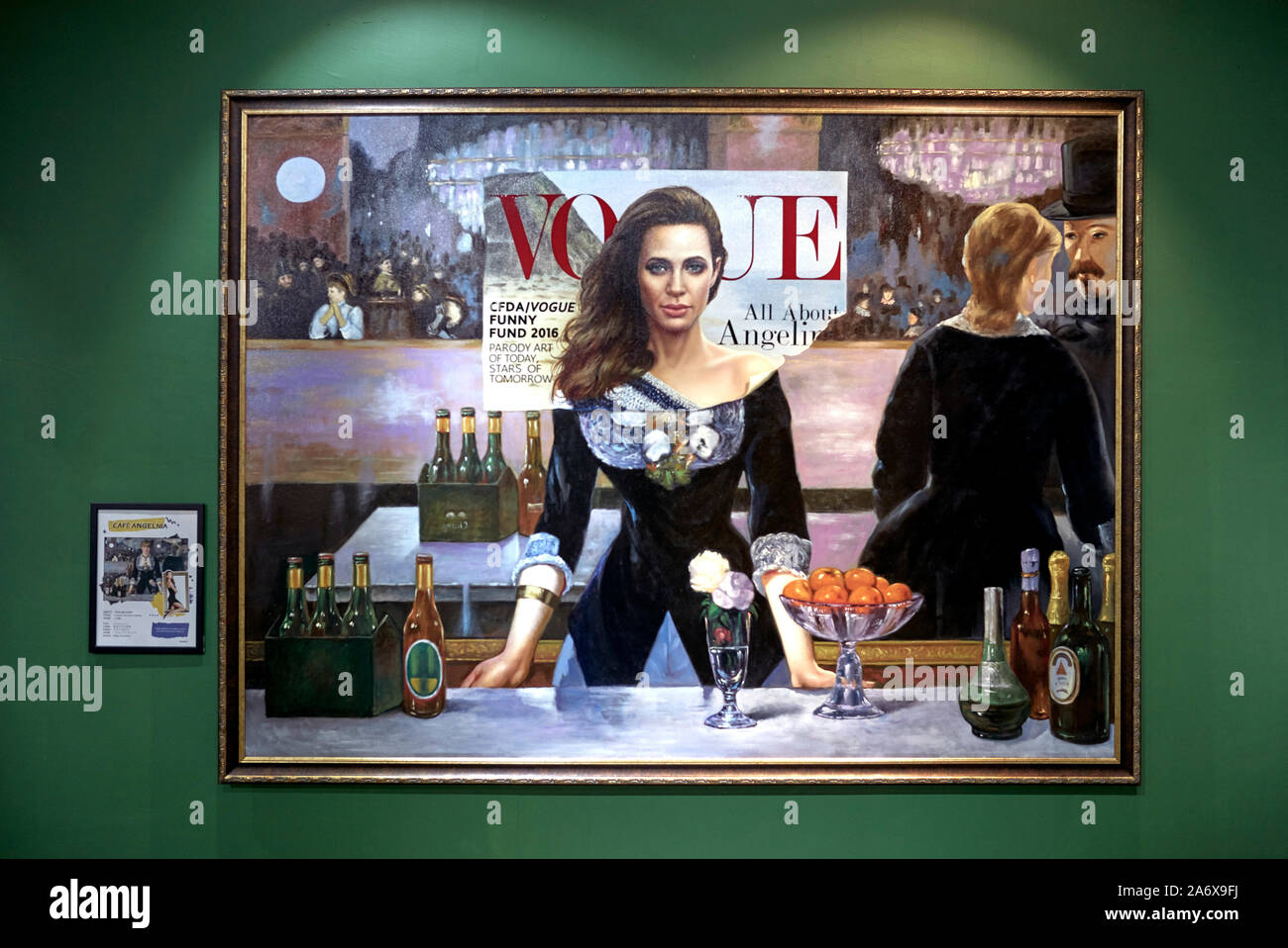 Parodia Arte, Pittura. Un bar al Folies-Bergère, Édouard Manet. Parody Art Museum, Pattaya, Thailandia, Sud-Est asiatico, Foto Stock
