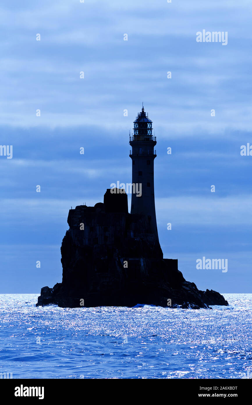 Fastnet Rock Lighthouse, Cape Clear Island, nella contea di Cork, Irlanda Foto Stock