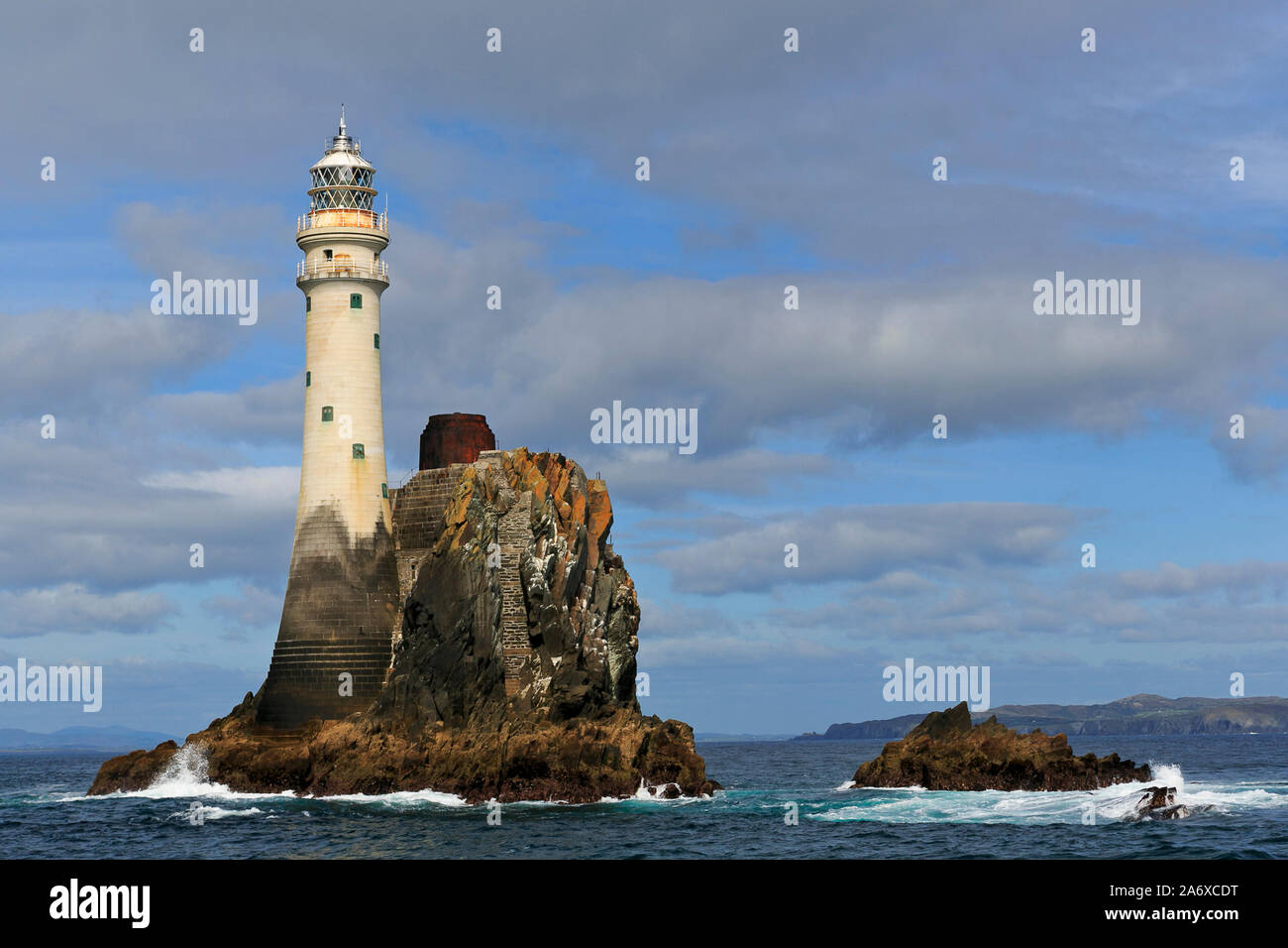 Fastnet Rock Lighthouse, Cape Clear Island, nella contea di Cork, Irlanda Foto Stock Fastnet Rock Lighthouse, Cape Clear Island, nella contea di Cork, Irlanda Foto Stock