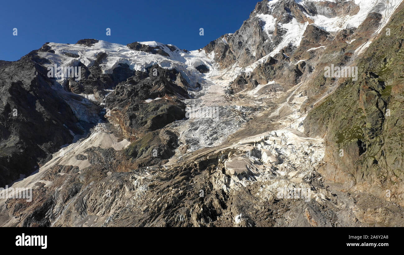 L'Italia, Alpi occidentali in Piemonte, Monte Rosa ghiacciaio del Belvedere 12 Foto Stock