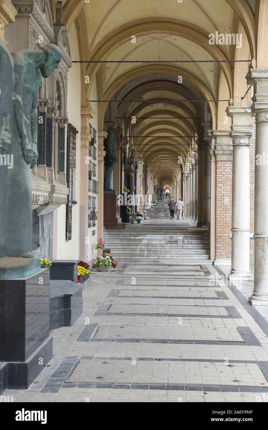 Il cimitero di Mirogoj di Zagabria, Croazia Foto Stock