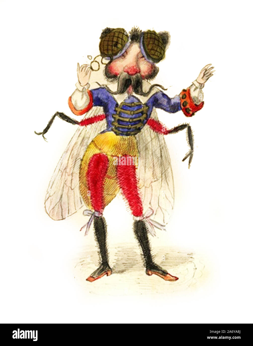 costume illustrazione vintage Foto Stock