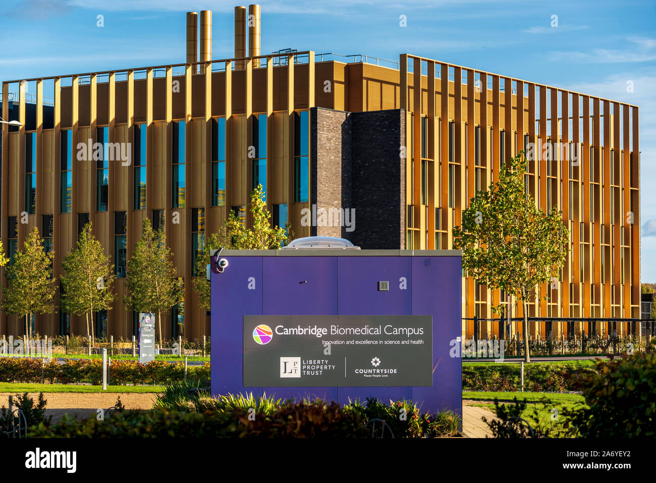 Cambridge Campus Biomedico, Abcam Headquarters Building Abcam Cambridge HQ. Gli architetti di NBBJ la architetti aperto 2019 Foto Stock