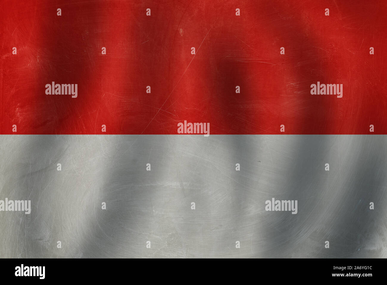 Monaco bandiera banner. Concetto vecchio sfondo Foto Stock