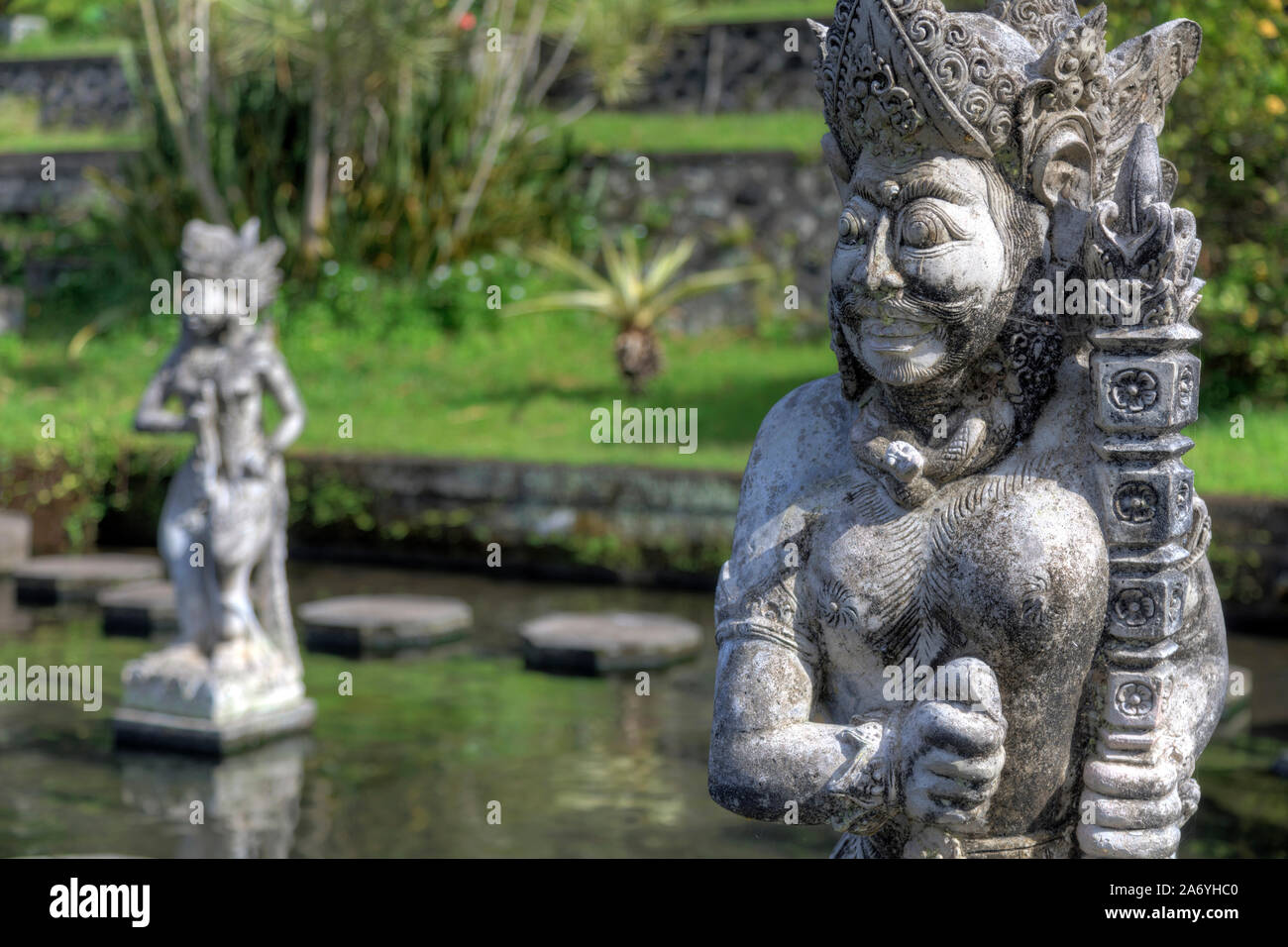 Indonesia, Bali, Tirtagangga, acqua Palace (Taman Tirtagangga) Foto Stock