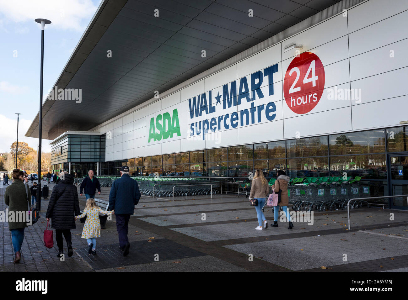 Asa Walmart supercenter Hyper Market a Swindon, Wiltshire, Regno Unito Foto Stock