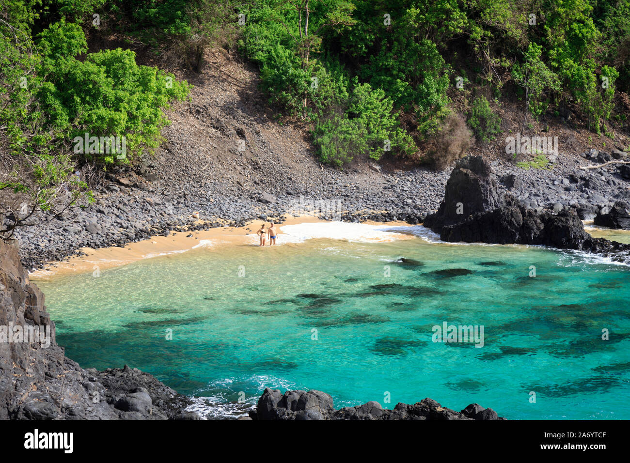 Il Brasile, Fernando de Noronha, Fernando de Noronha il Parco Marino Nazionale, Porco's Bay Foto Stock
