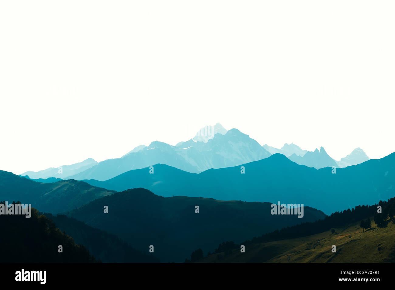 La bellezza delle Blue Mountains gamma mockup isolato Foto Stock