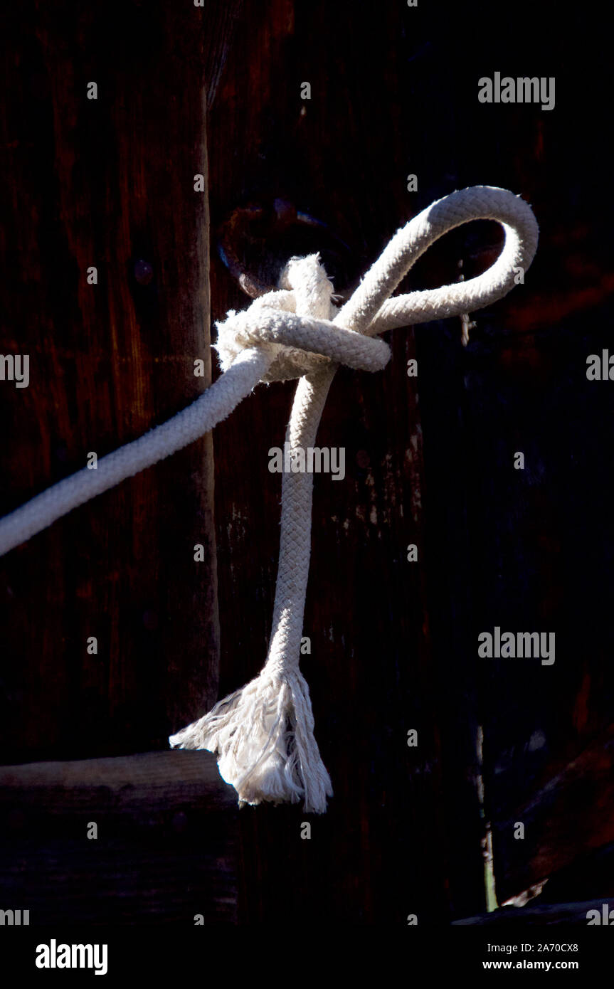 Nodo nella corda Foto Stock