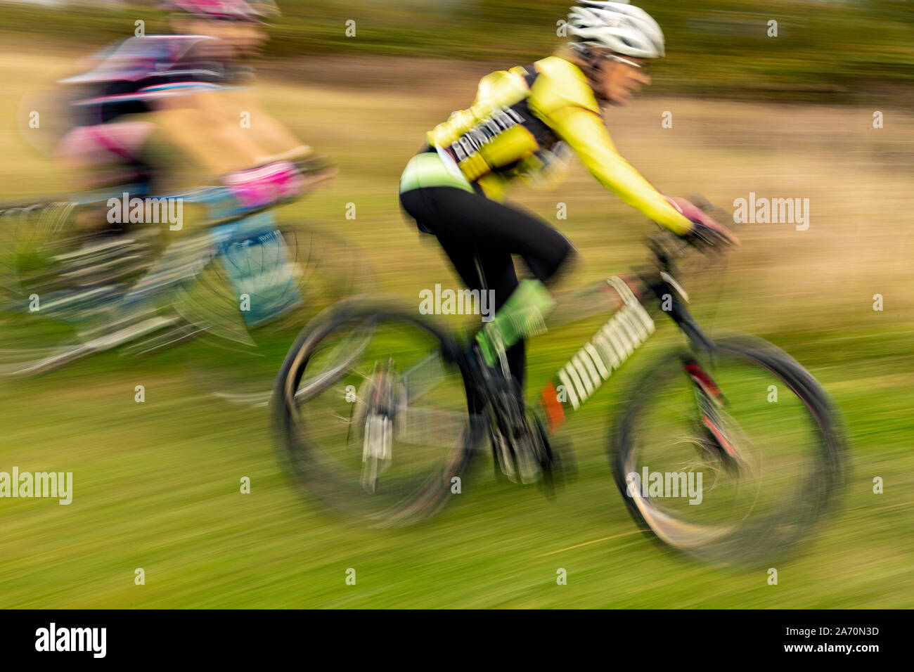 WA17360-00...WASHINGTON - Womans gara di ciclocross a Seattle. Foto Stock