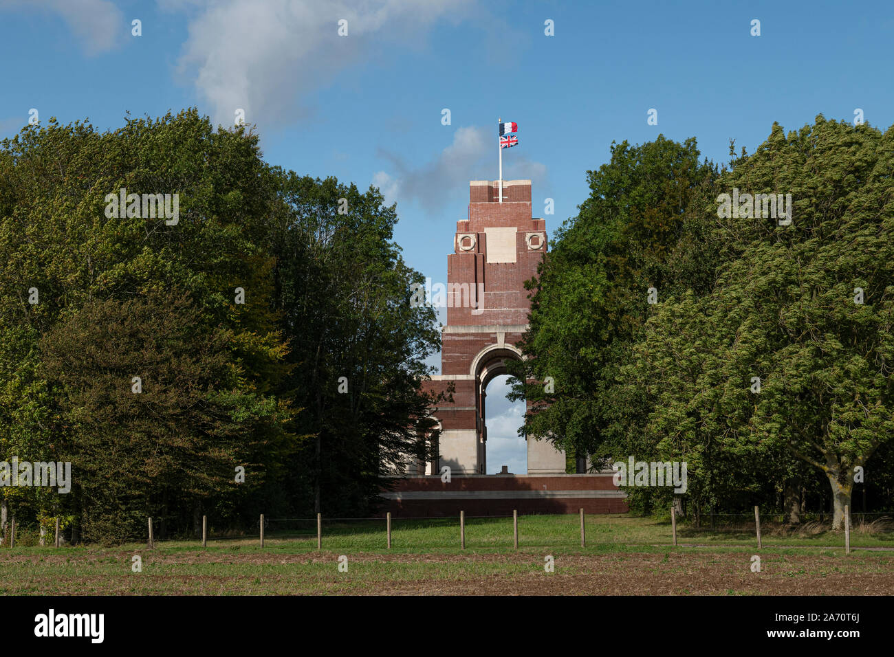 Thiepval,dipartimento della Somme, nel nord della Francia. Foto Stock