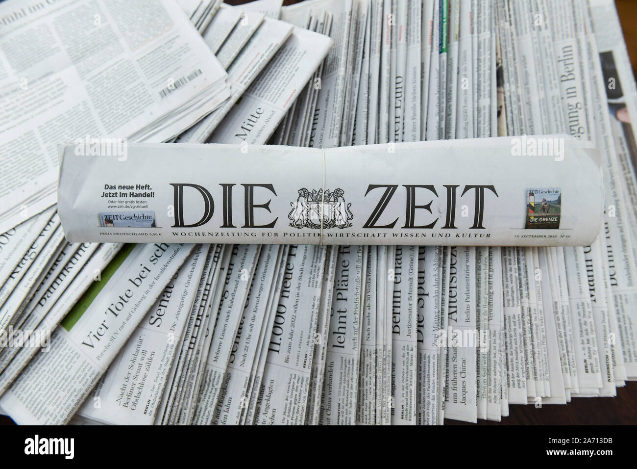 Wochenzeitung 'Die Zeit" Foto Stock