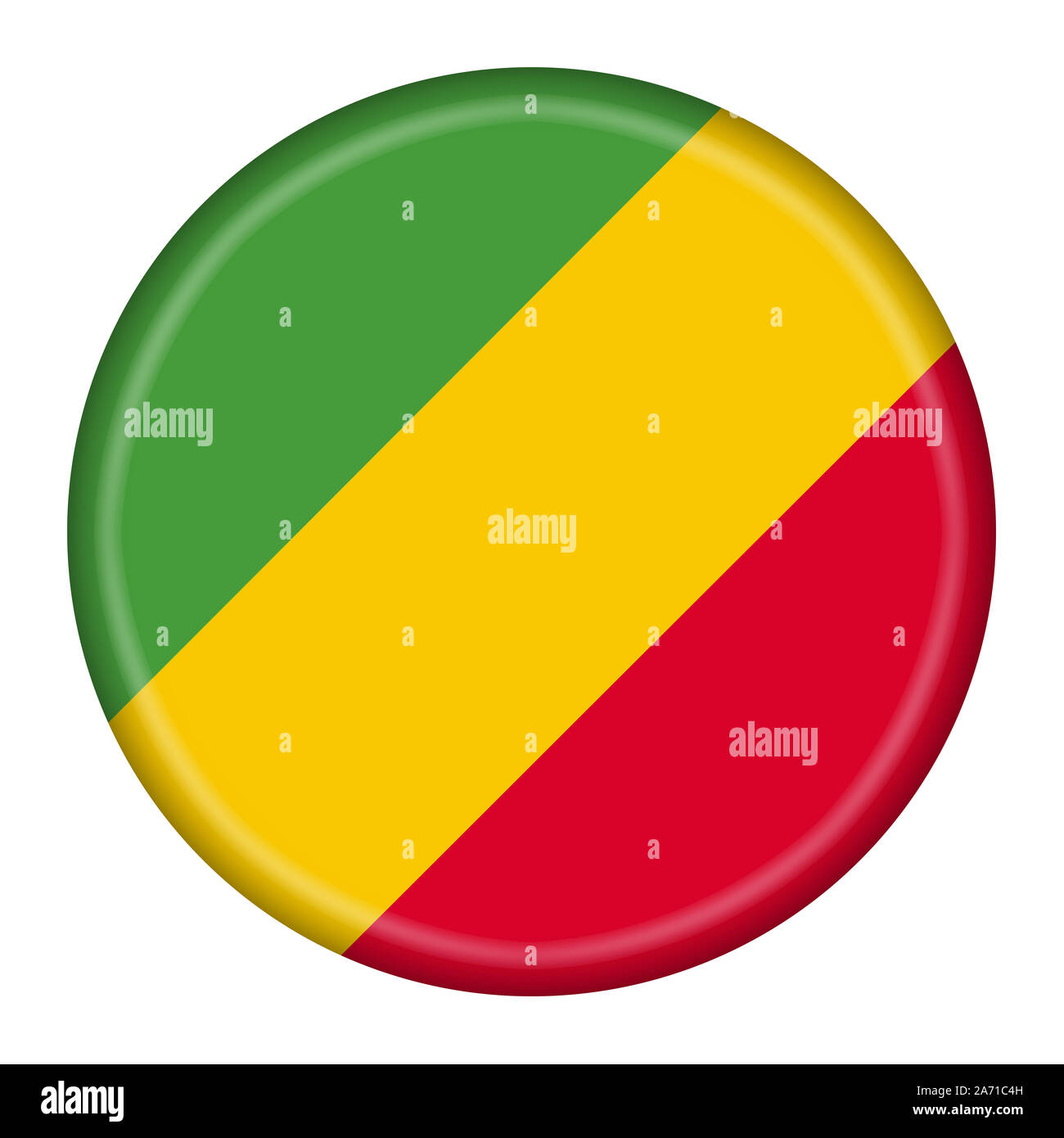 In una Repubblica del Congo, illustrazione pulsante con tracciato di ritaglio Foto Stock
