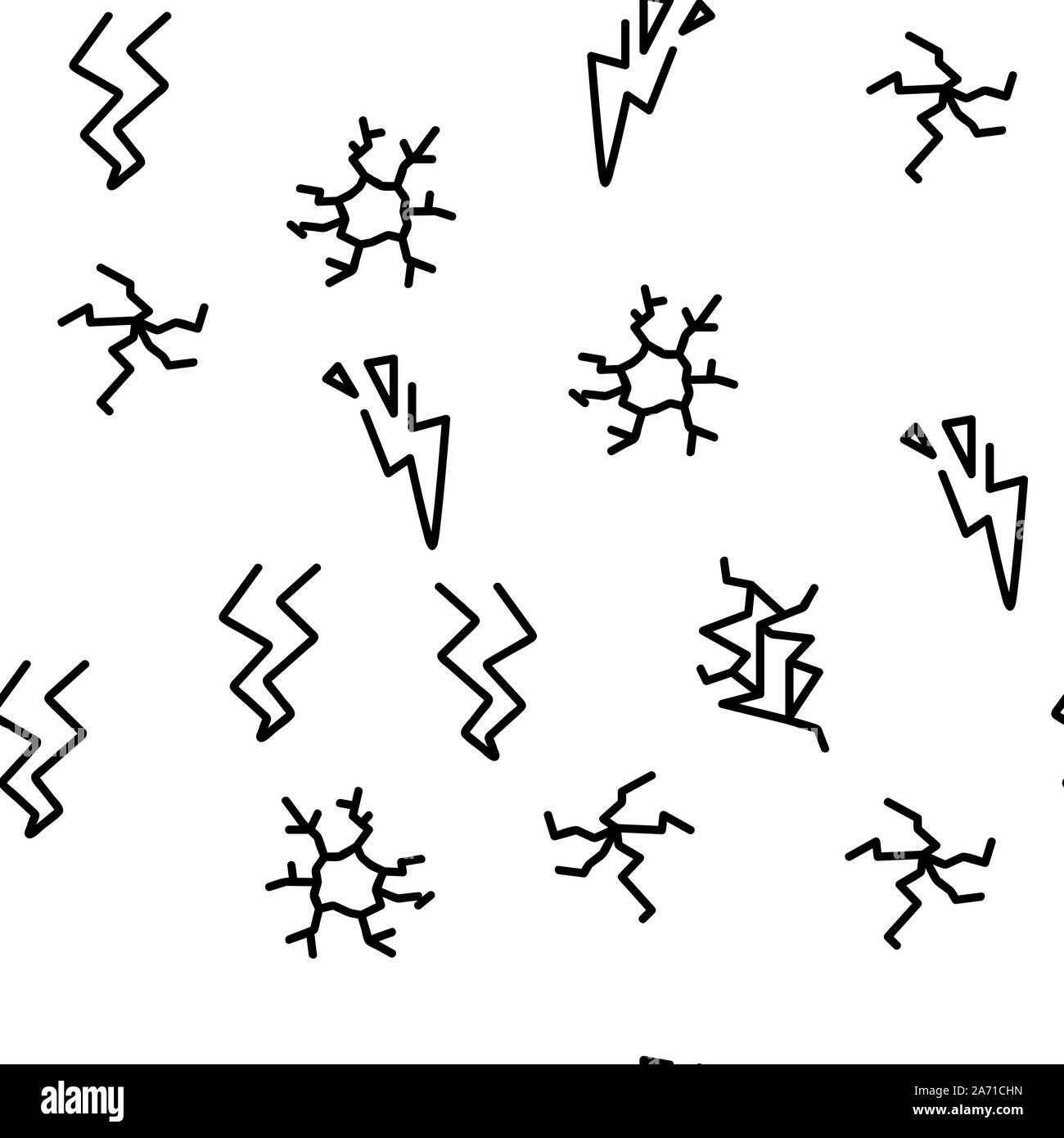 Il crack cose vettore modello senza giunture Illustrazione Vettoriale