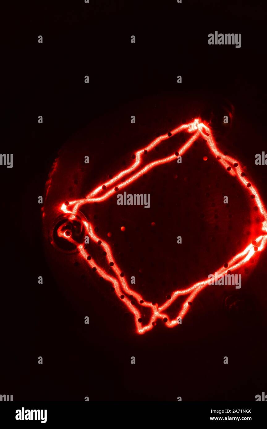 Giocare con le linee e la luce - fotografia Foto Stock