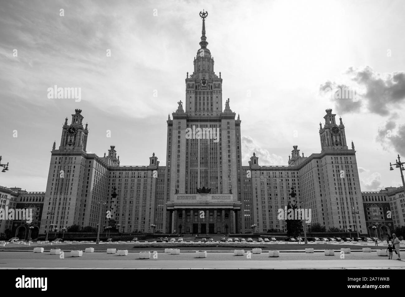 Università Statale di Mosca edificio Foto Stock