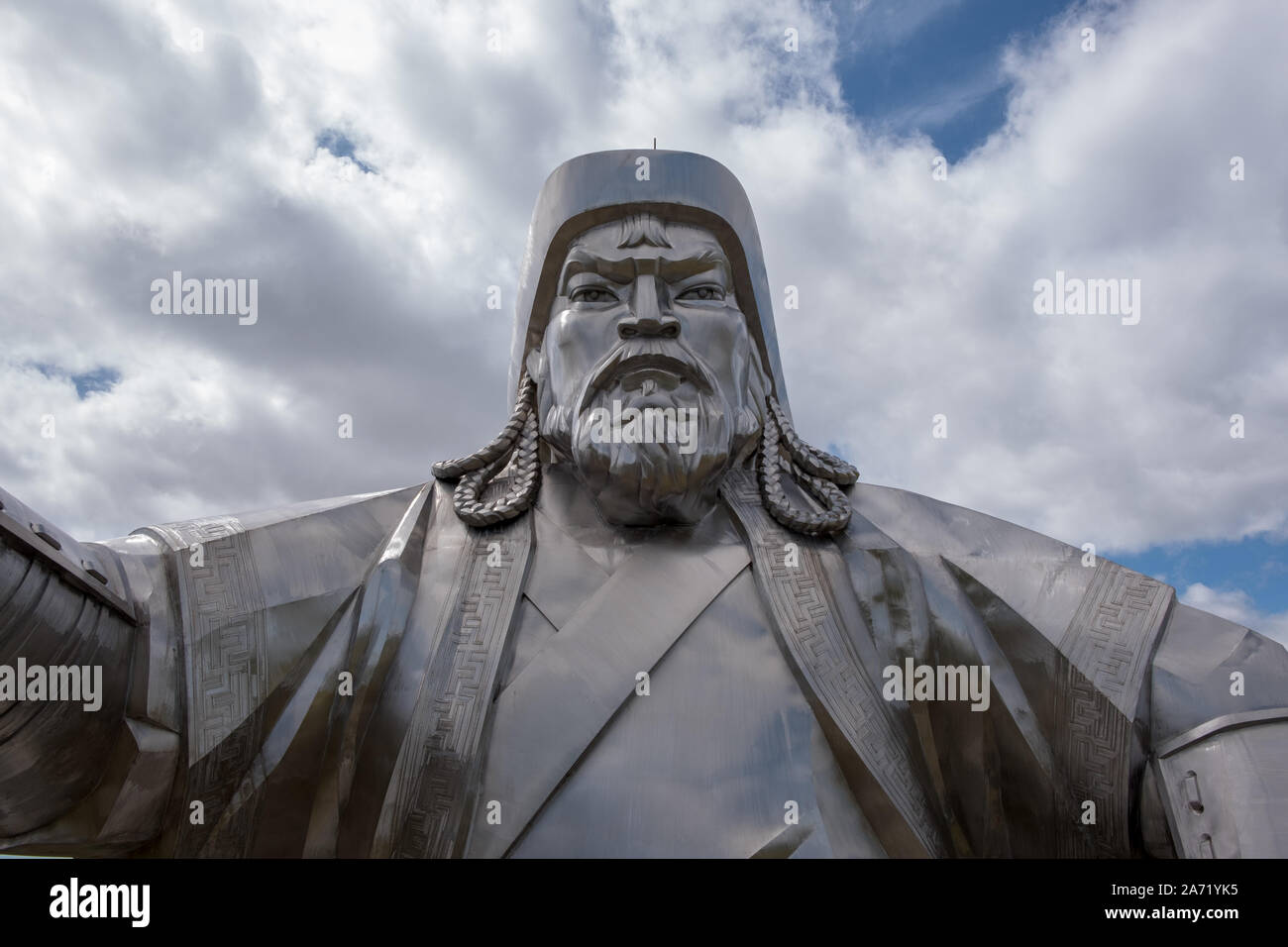 Chinggis Khaan statua Foto Stock