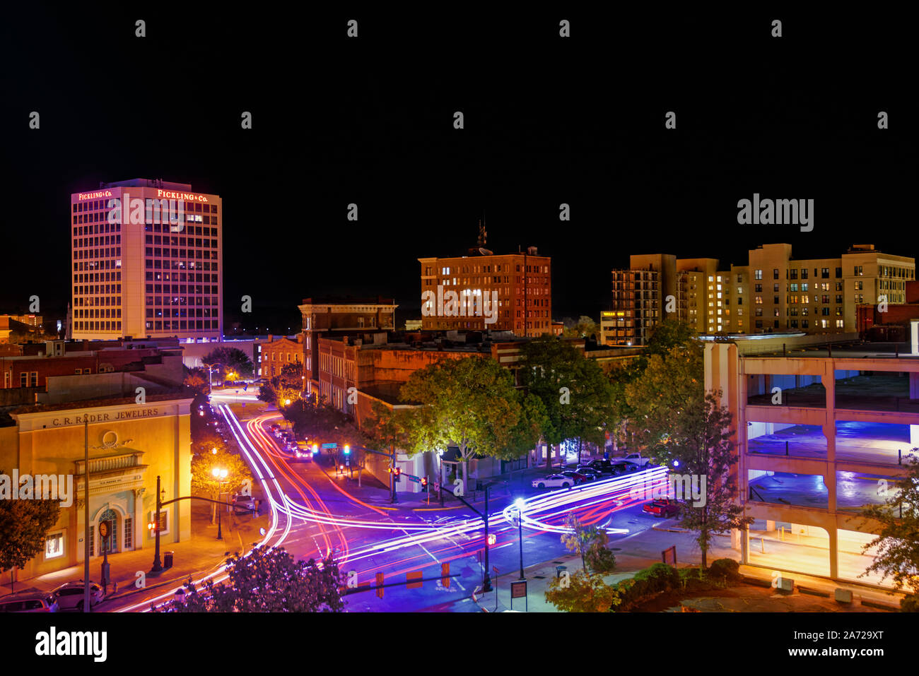 Il centro di Macon GA Foto Stock
