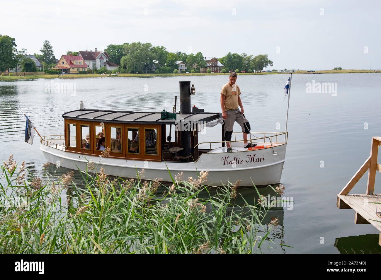 Steamboat 'Kallis Mari' Haapsalu, Hapsal, Estonia Foto Stock