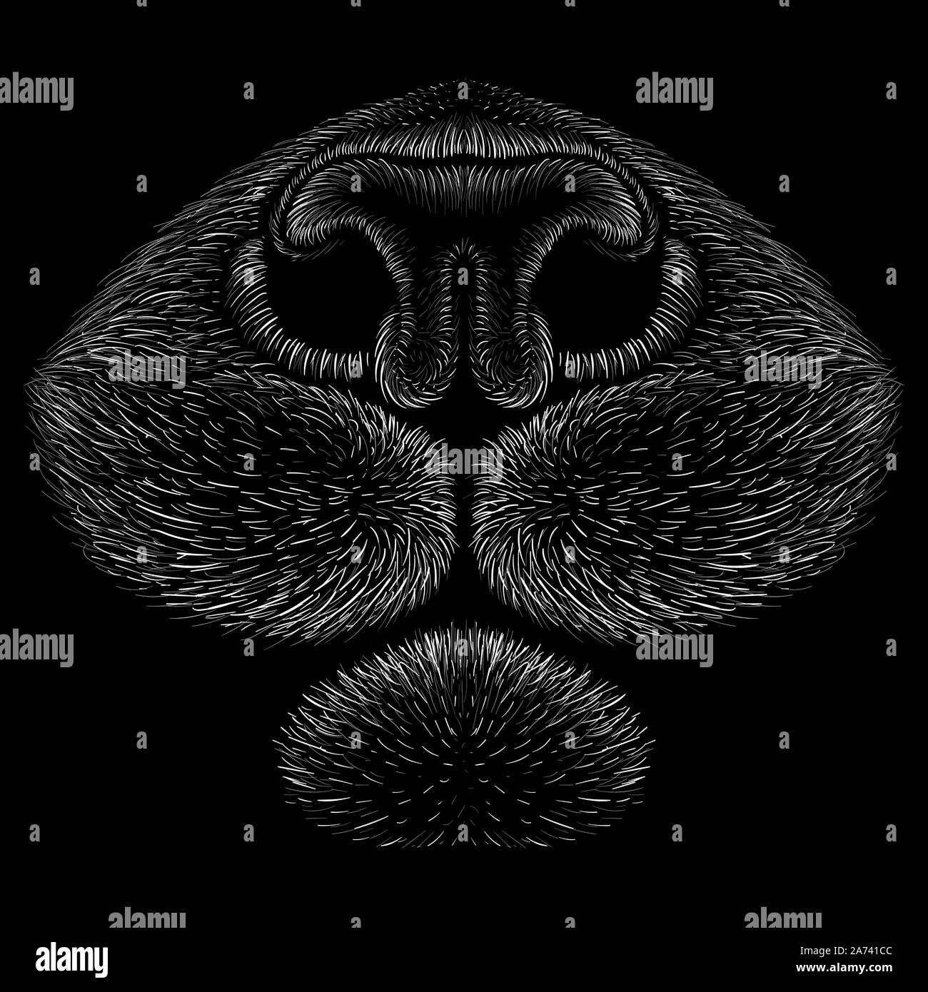 Il logo del vettore o del cane lupo per tatuaggio o T-shirt design o abbigliamento esterno. Carino stile di stampa cane lupo o sfondo. Questo disegno sarebbe bello rendere o Illustrazione Vettoriale